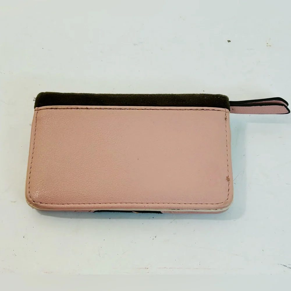 Juicy Couture Retro Vibe Slim Elongated Bifold Wallet, Chocolate / Dusty Blush